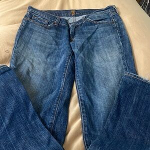 7 For All Mankind low rise boot cut jeans